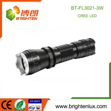 China Supply Portable Pocket Size mult-function Aluminum 3w 16340 Battery Emergency Tactical Cree XPE long distance torch